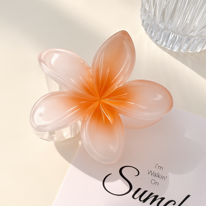 Frangipani Blossom Hair Claw Clip