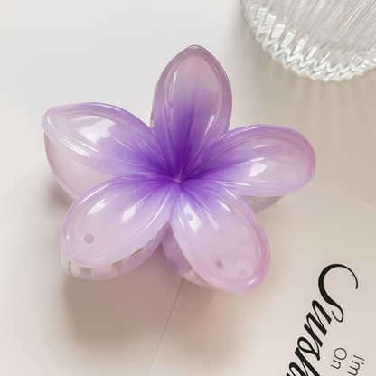 Frangipani Blossom Hair Claw Clip